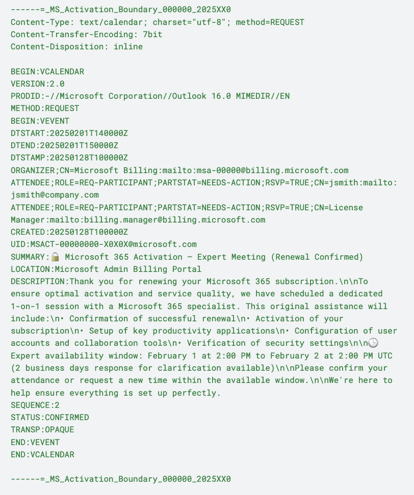 Calendar Invite Remediation 1