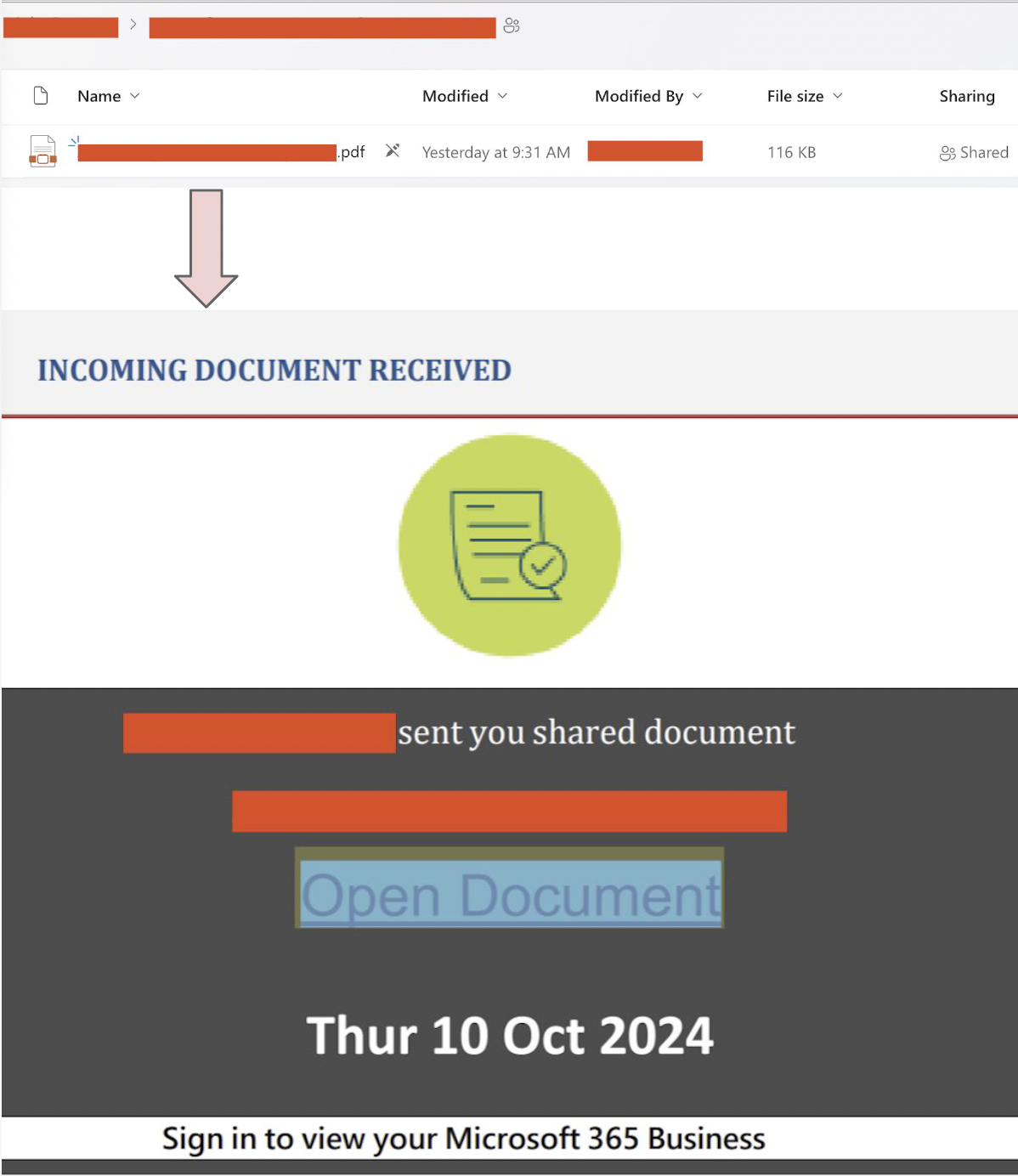 AI Text Free Email Linked to PDF Hosted on Share Point Share Point PDF