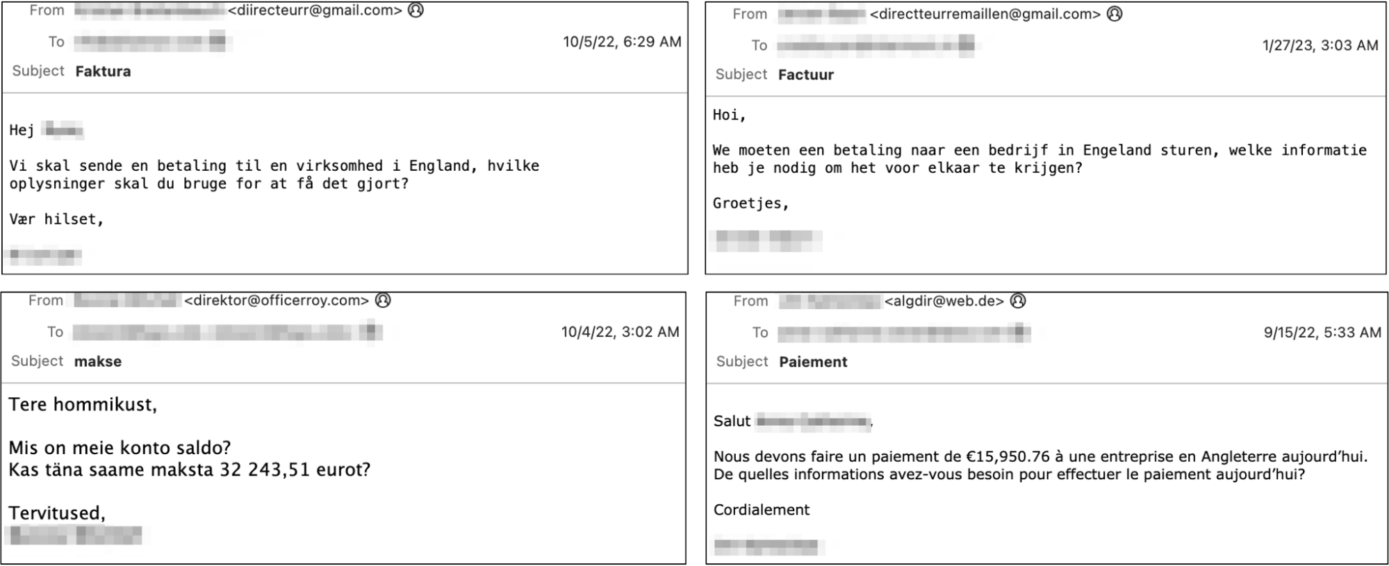 1 Examples of Midnight Hedgehog Emails in Different Languages 1