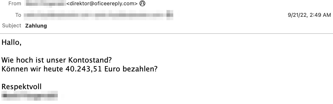 German payment bec