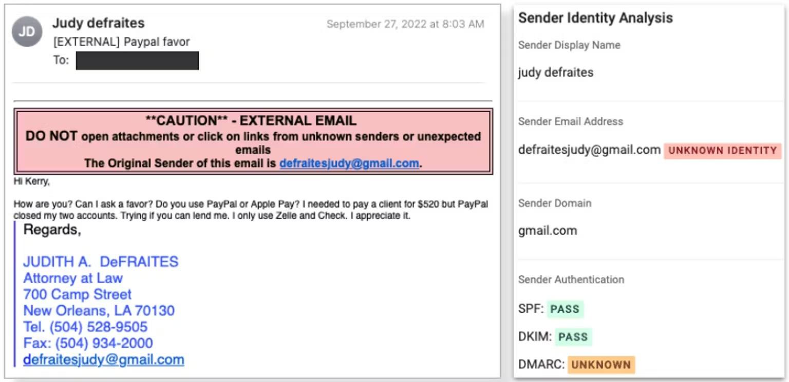 AL BEC Lawyer Impersonation Payment Fraud Email 1