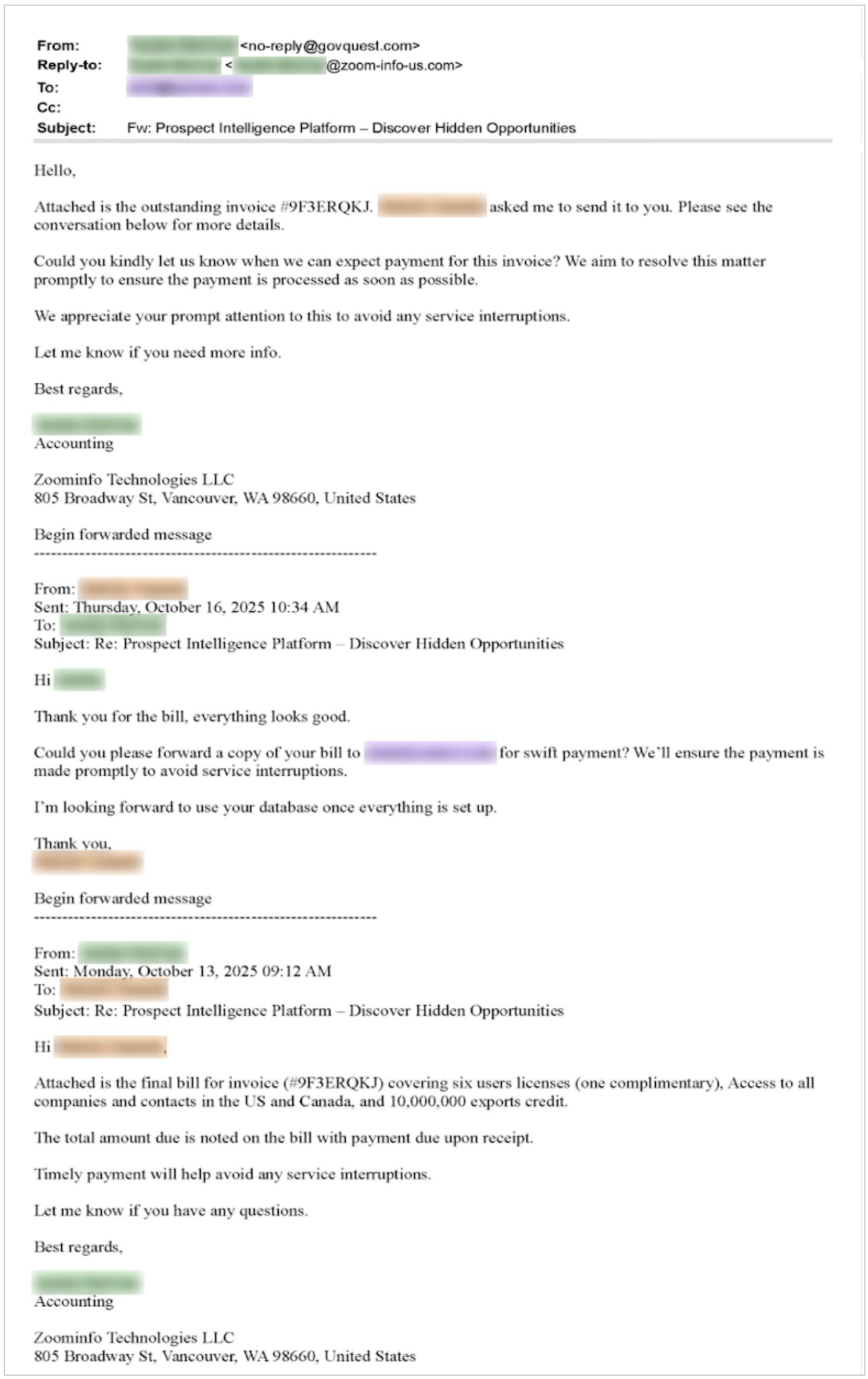 2026 Threat Forecast 5 Thread Spoofed Vendor Impersonation