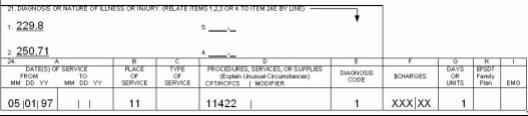 CMS 1500 claim form example 3