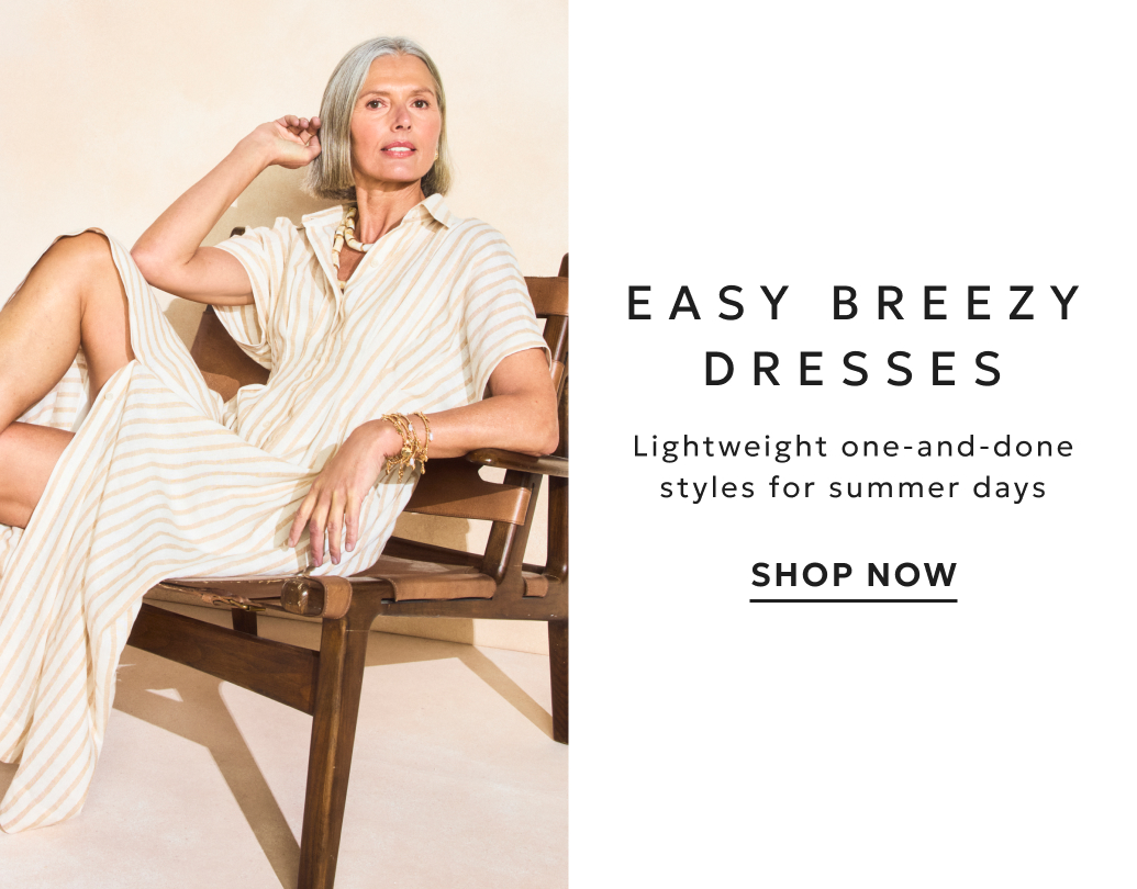 Floral Linen Pintuck 3/4 Sleeved Dress | Chico's