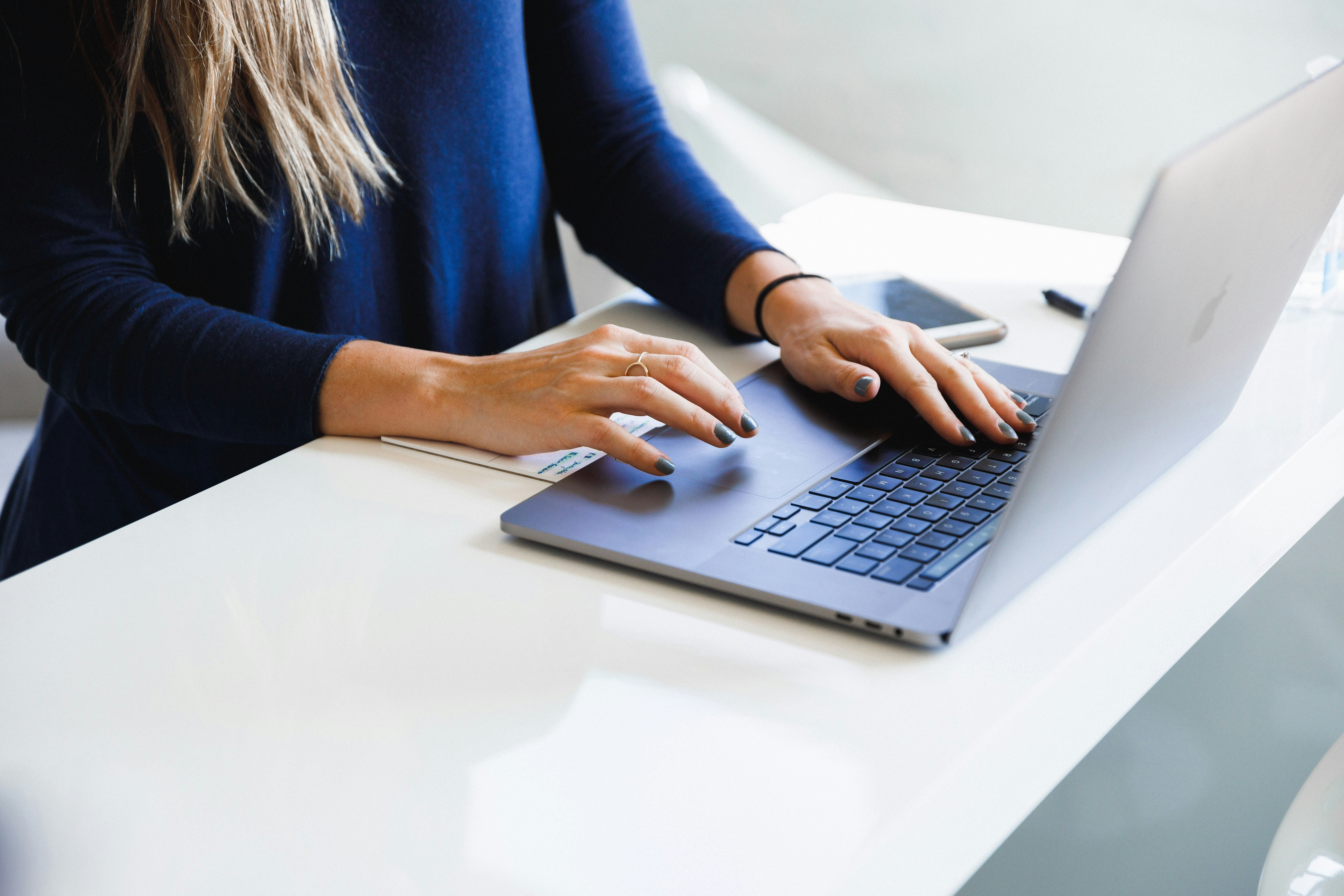 Woman at laptop
