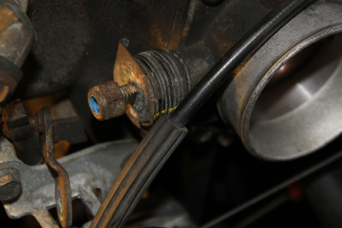 Step 2: Remove the Locknut and intake tube