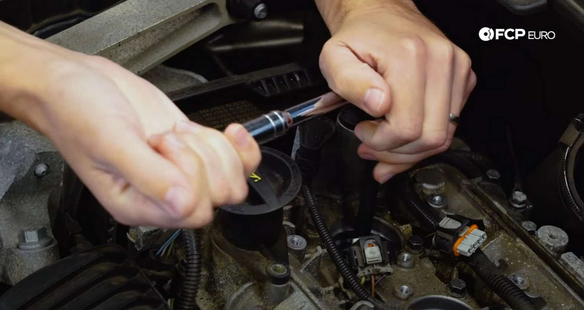 DIY Volvo Spark Plug and Ignition Coil Replacement removing the spark plug