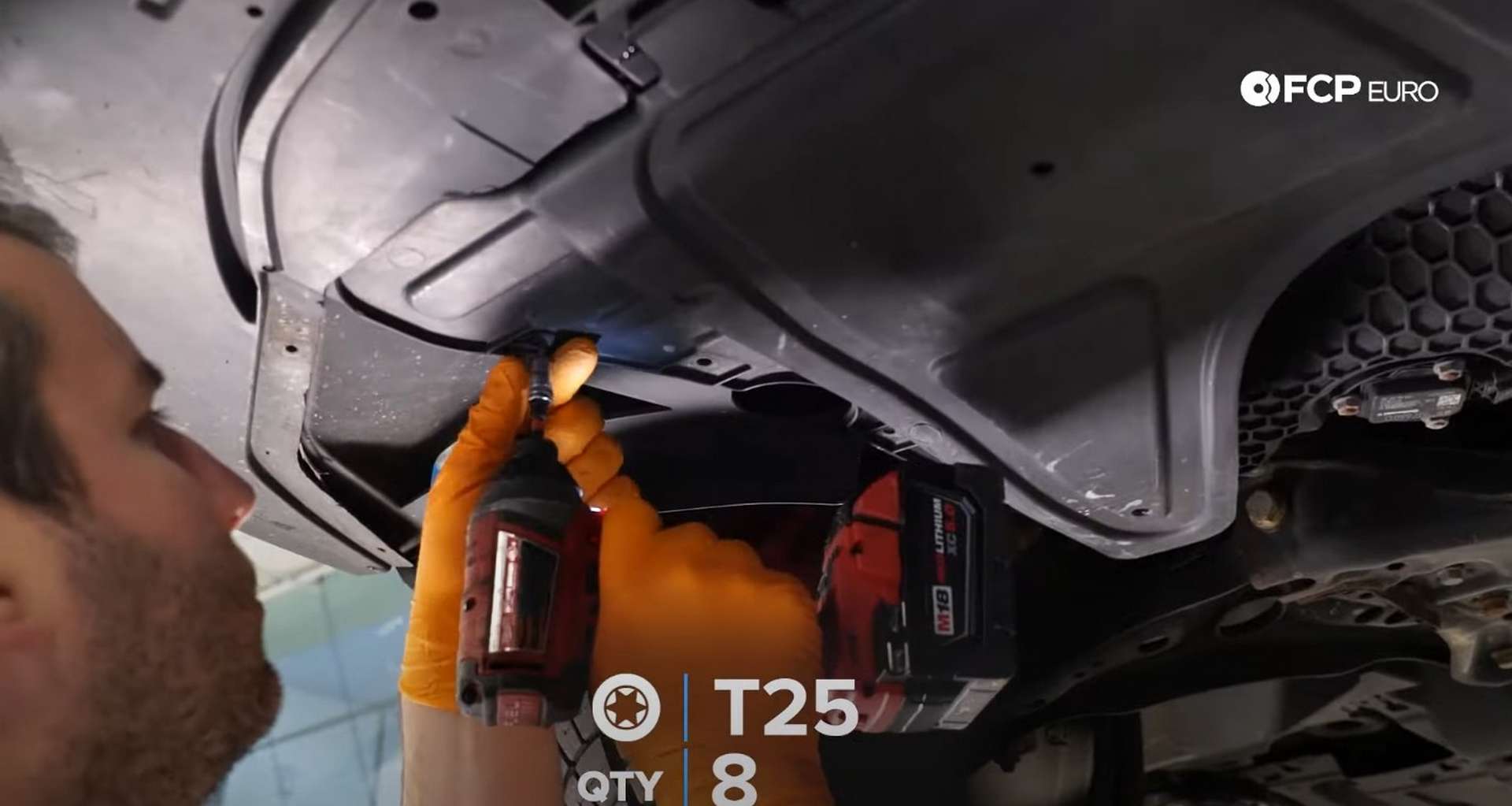 DIY MK7 VW GTI Turbocharger Upgrade removing the splash shield