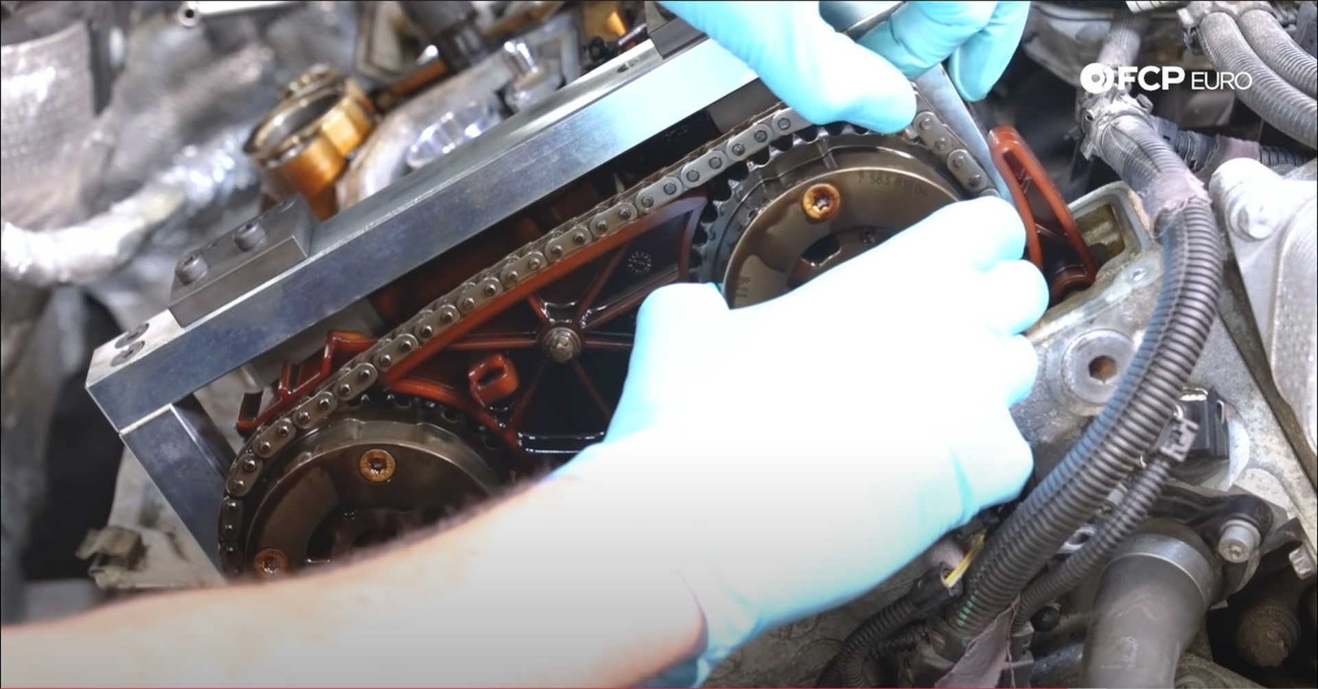 DIY BMW N20 Timing Chain removing the chain tensioner