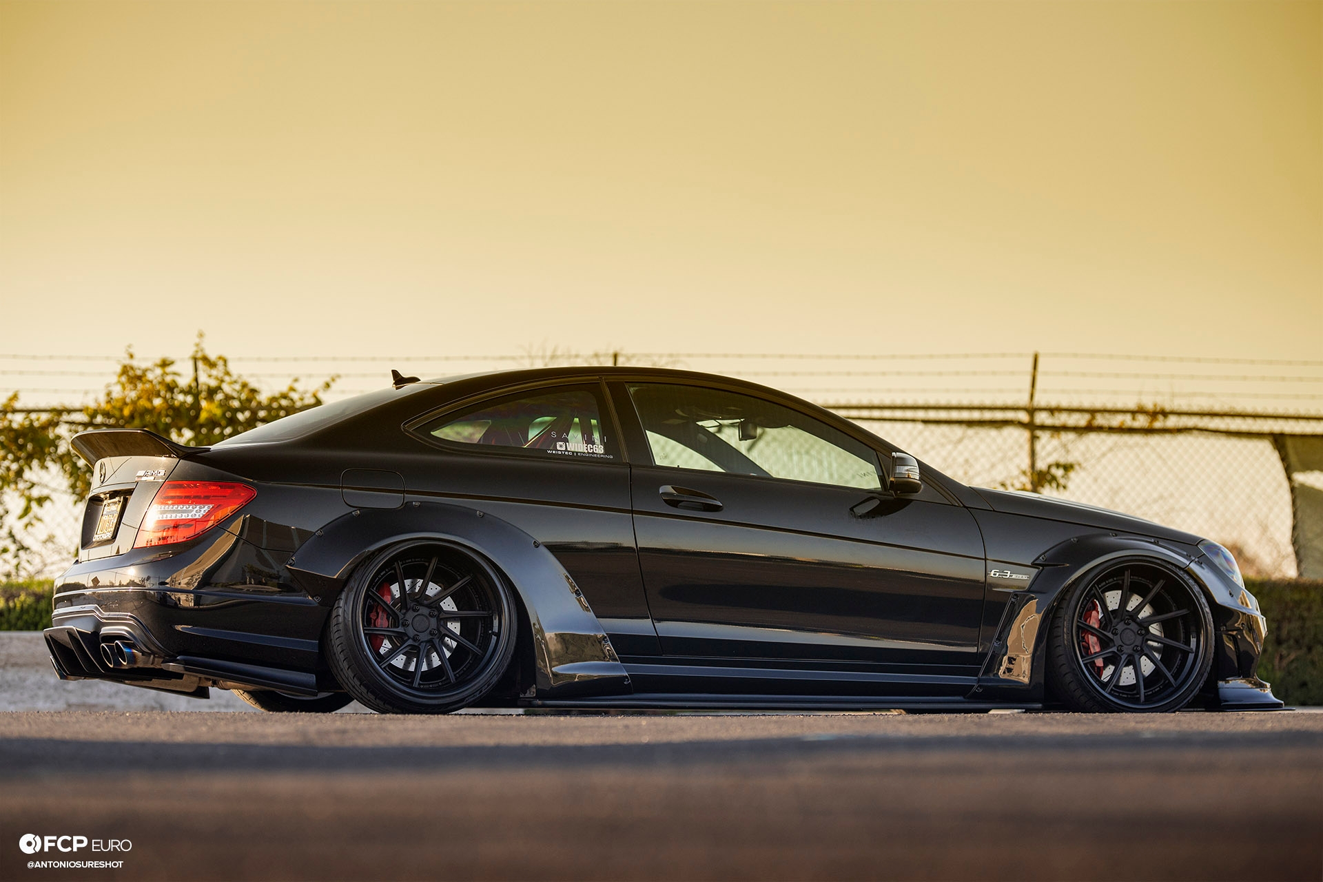 Weistec Supercharged Mercedes-AMG C63 Liberty Walk Side Profile