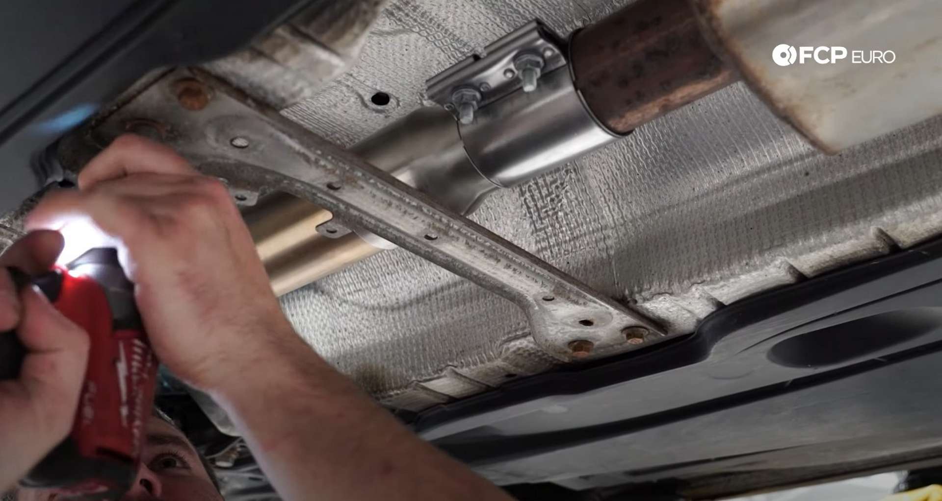 DIY MK7 VW GTI Turbocharger Upgrade refitting the chassis brace