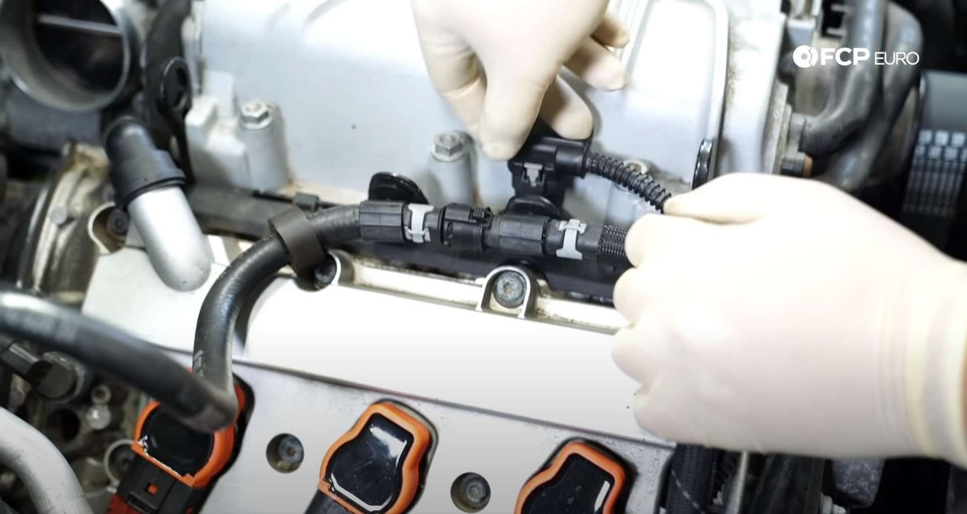 DIY Audi 3.0T Supercharger Oil Change disconnecting the MAP sensors