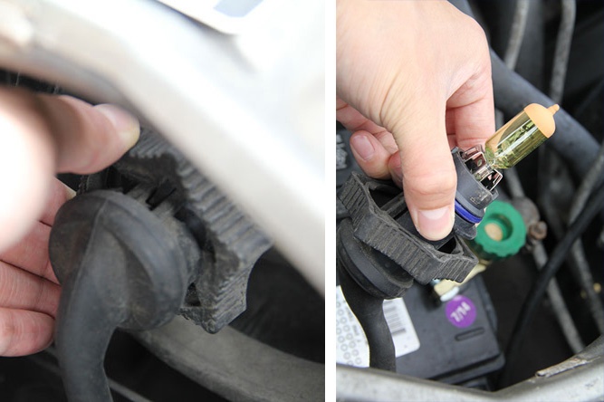 Installing Headlight Bulb