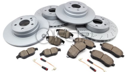 Mercedes C300 Front Brake Replacement (Akebono, Zimmermann)