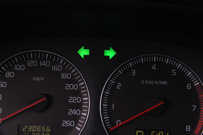 Turn on your four way flashers.