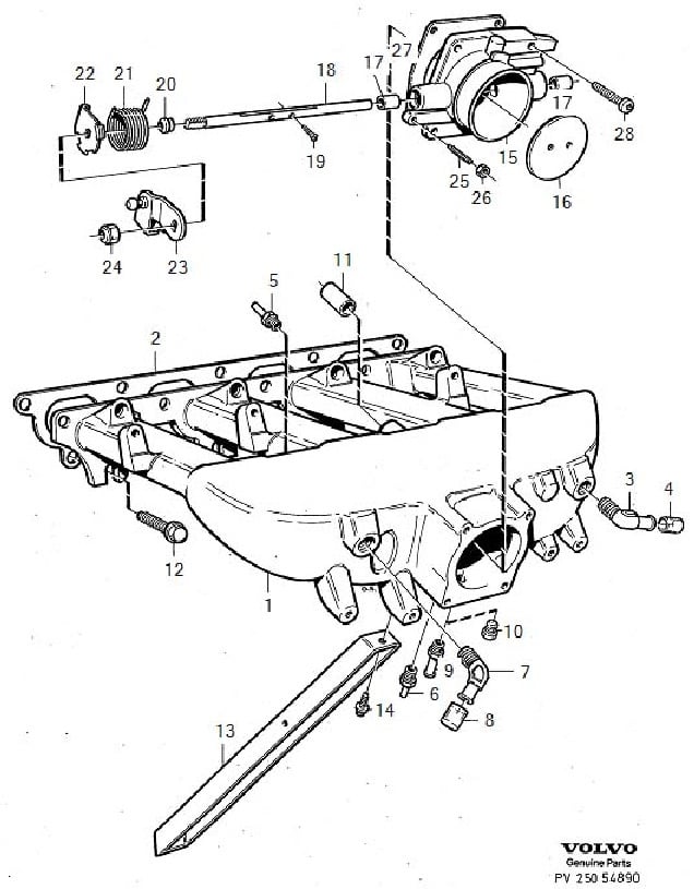 B234F intake diagram