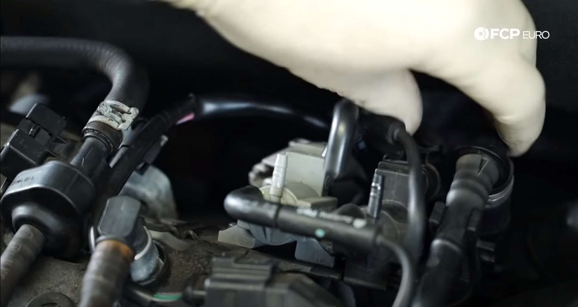 DIY Audi 3.0T Supercharger Oil Change disconnecting vacuum lines