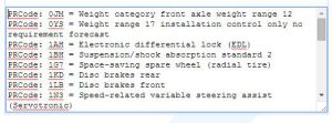 Options sheet decoded C5 A6