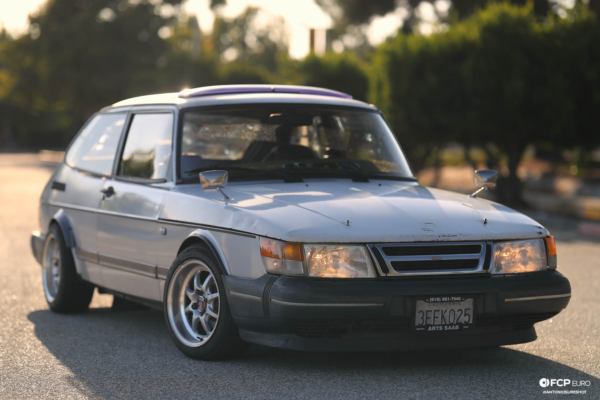 Saab 900 Turbo Enkei J Speed wheels
