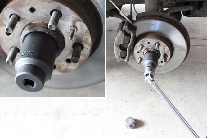 Step 2: Remove Axle Nut