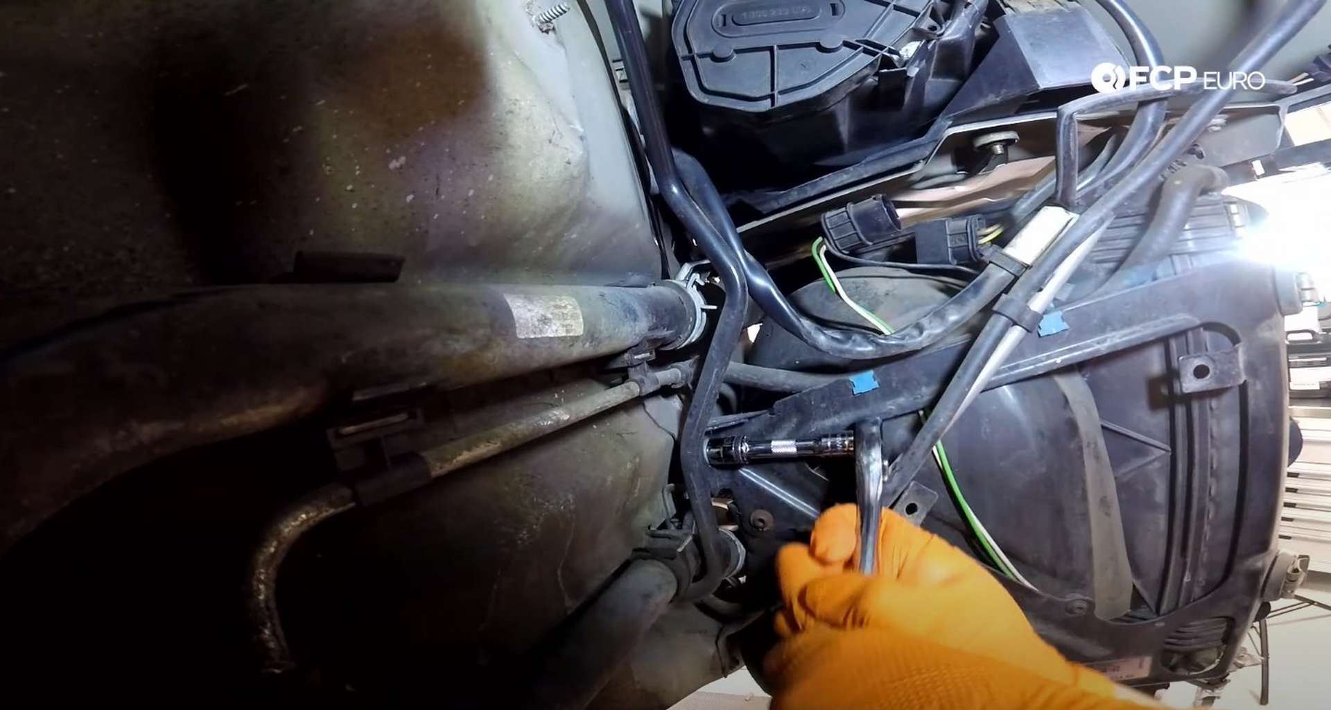 DIY Porsche 996 Radiator Replacement remaining bumper cover screws