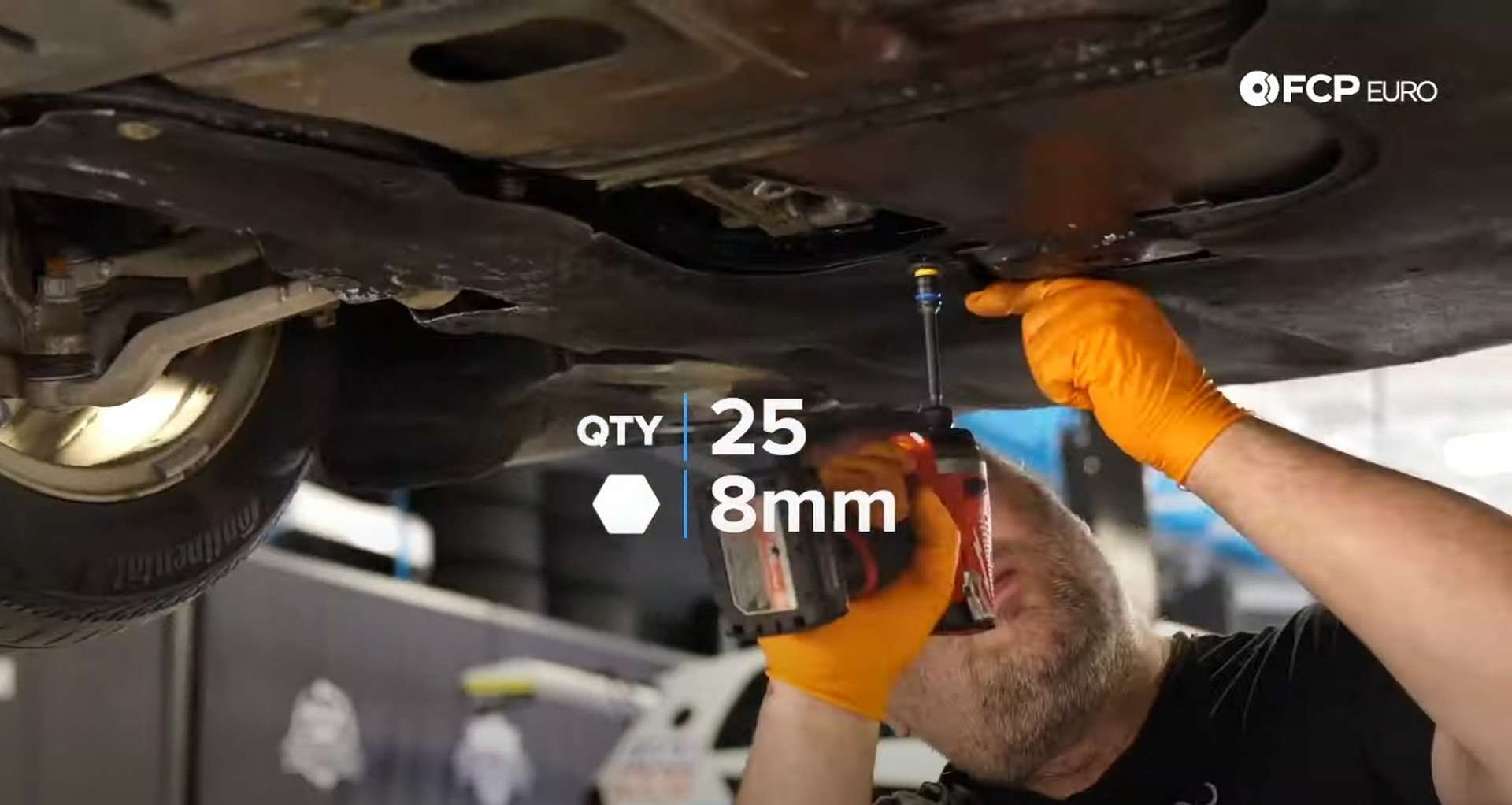 DIY BMW F30 Front Differential Fluid Replacement removing the underbody panels
