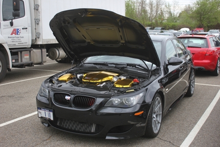 Why This V10 BMW M5’s Engine Bay Is Coated in Gold