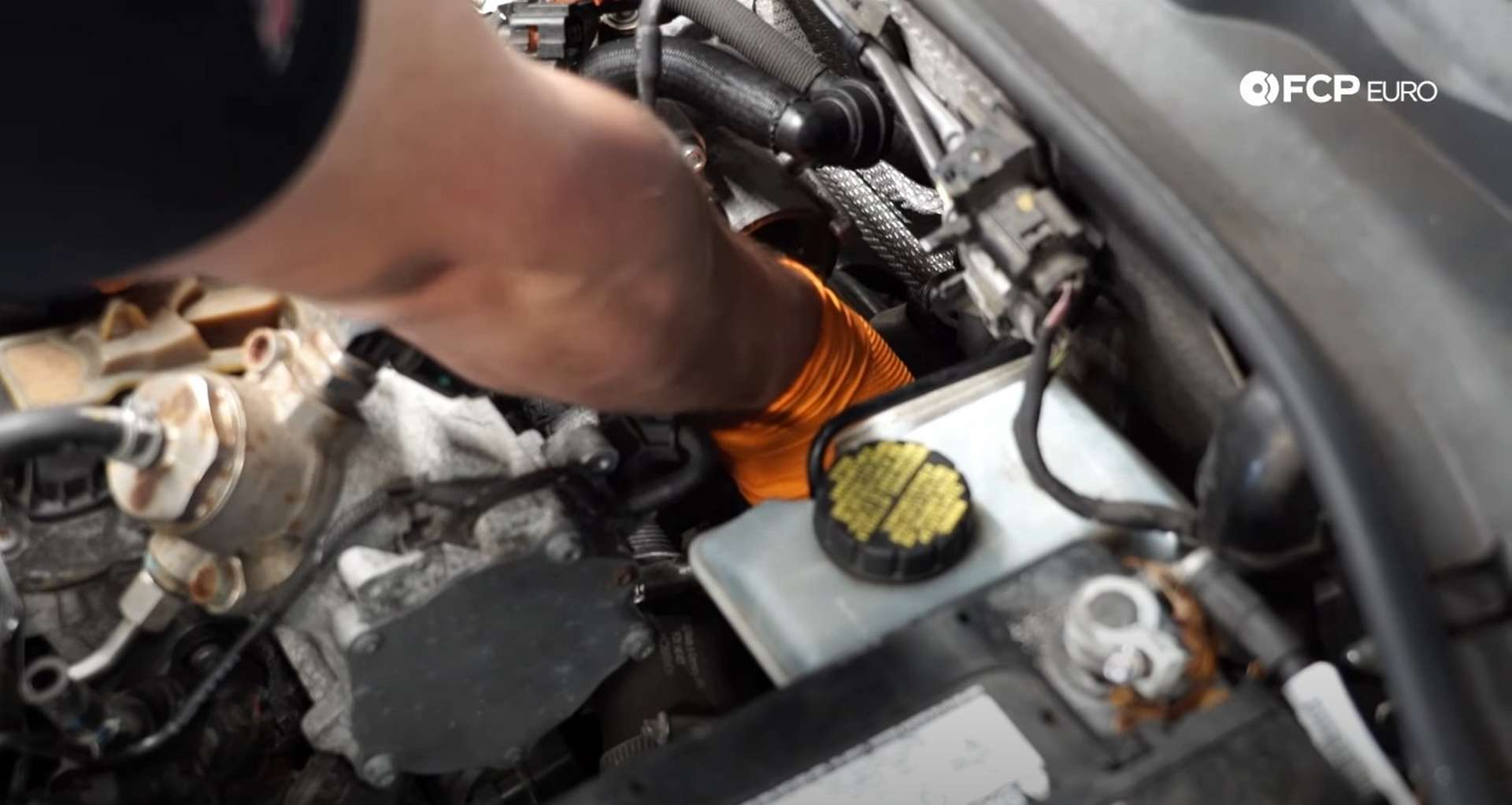 DIY MK7 VW GTI Turbocharger Upgrade unplugging the wastegate solenoid