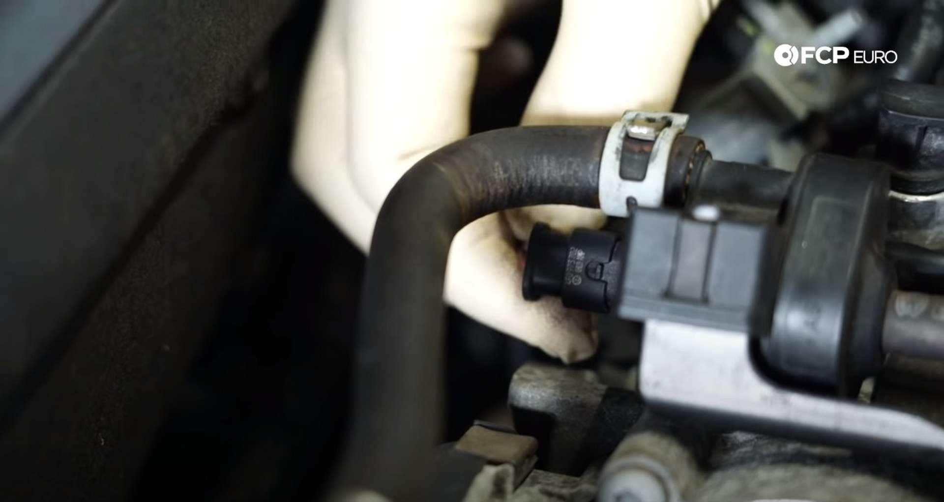 DIY Audi 3.0T Supercharger Oil Change unplugging connections