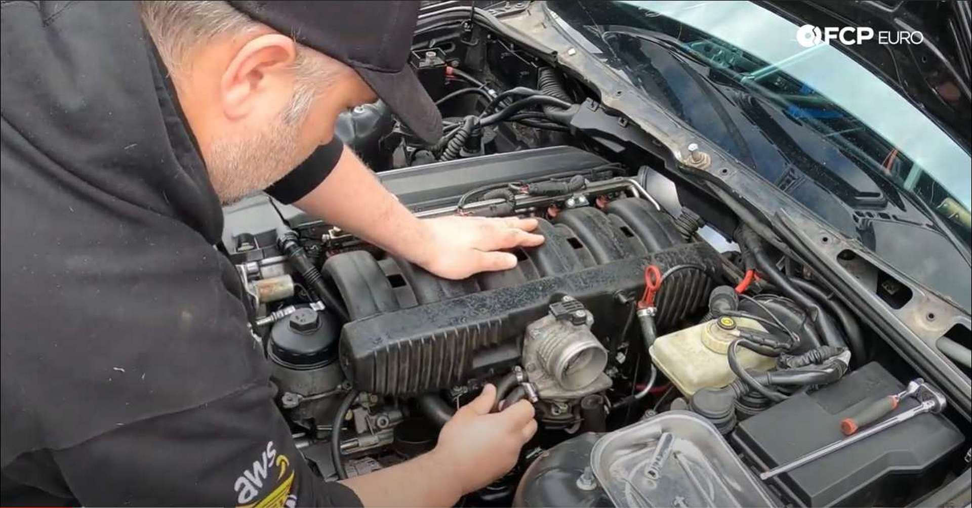 DIY BMW M50 Intake Manifold throttle body coolant lines