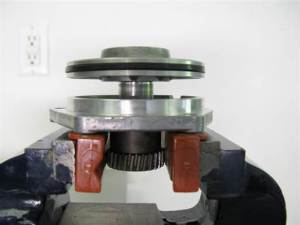 Piston in Vise Vertical