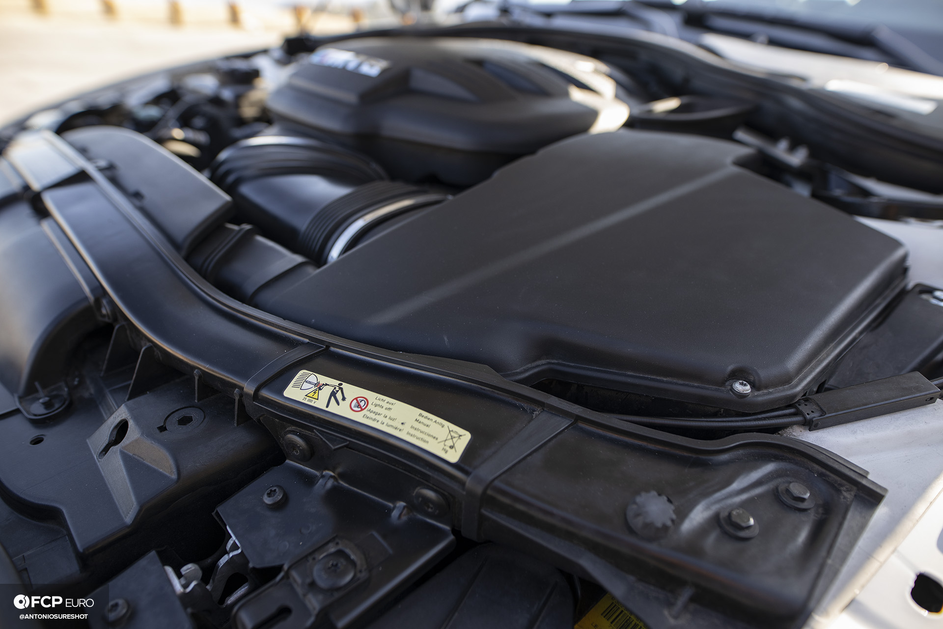 BMW E90 M3 Sedan Slicktop BBS E88 KW Suspension Engine Bay