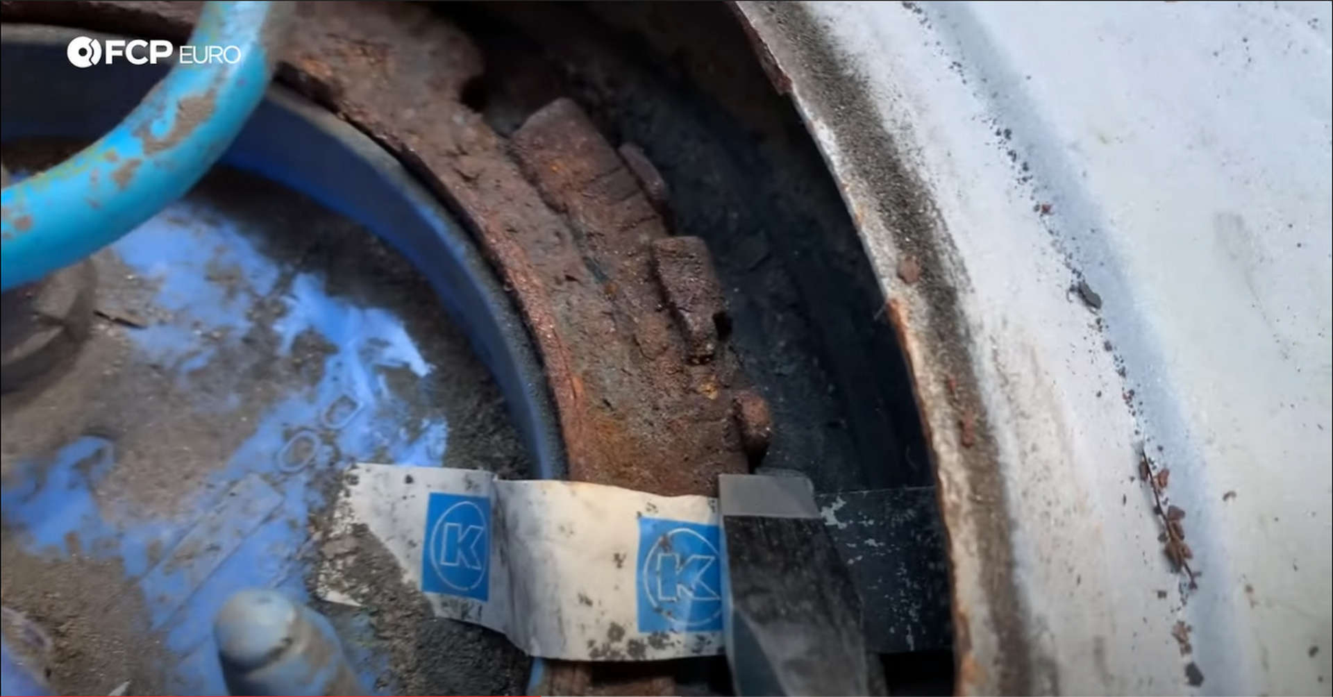 DIY VW GTI Fuel Pump releasing fuel pump assembly locking ring-Releasing-Ring