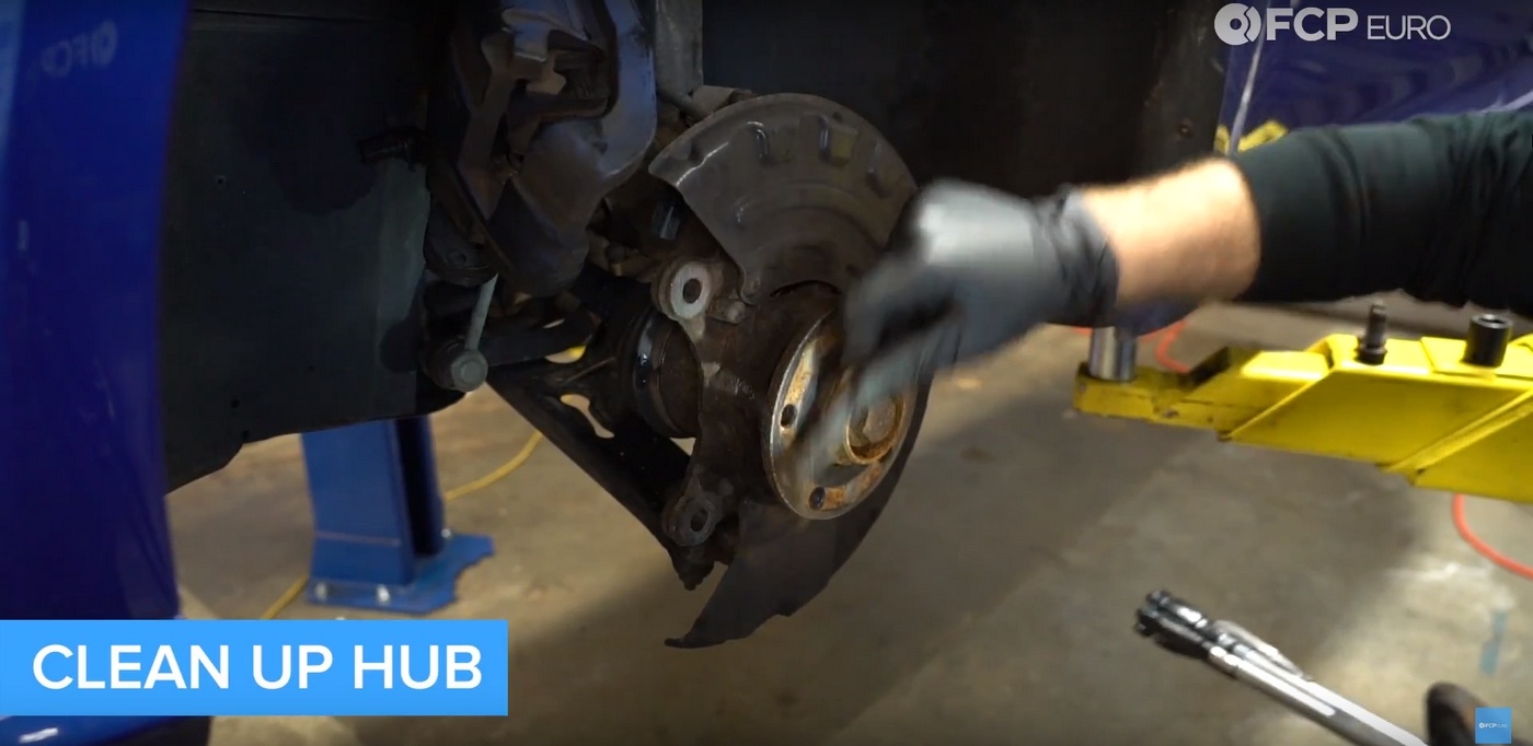 VW DIY Brake Job Hub Cleaning