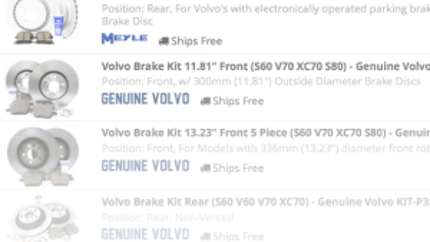 New Volvo S60 Parts, Accessories & Kits Available at FCP Euro (P3 2011+)