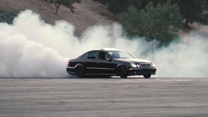 Watching A Mercedes-Benz E55 AMG Shred Tires Is The Best Thing You'll Do Today