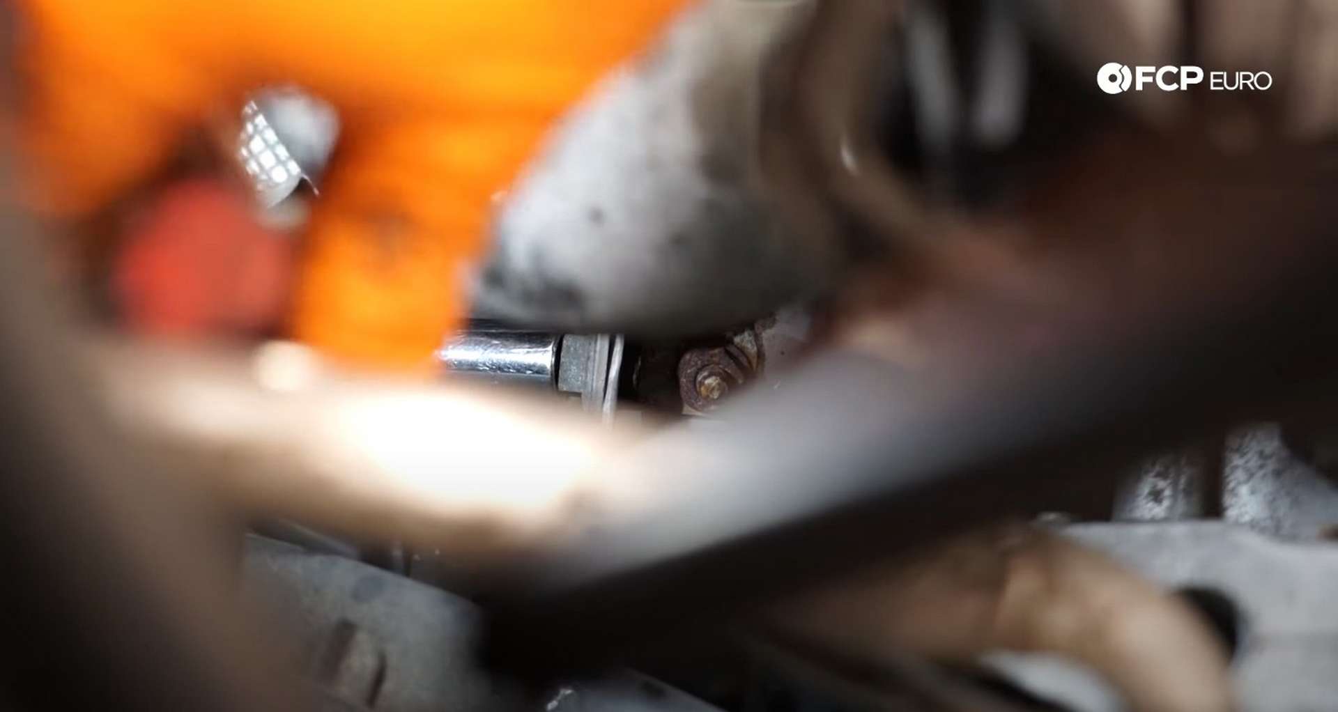 DIY MK7 VW GTI Turbocharger Upgrade downpipe bracket nuts