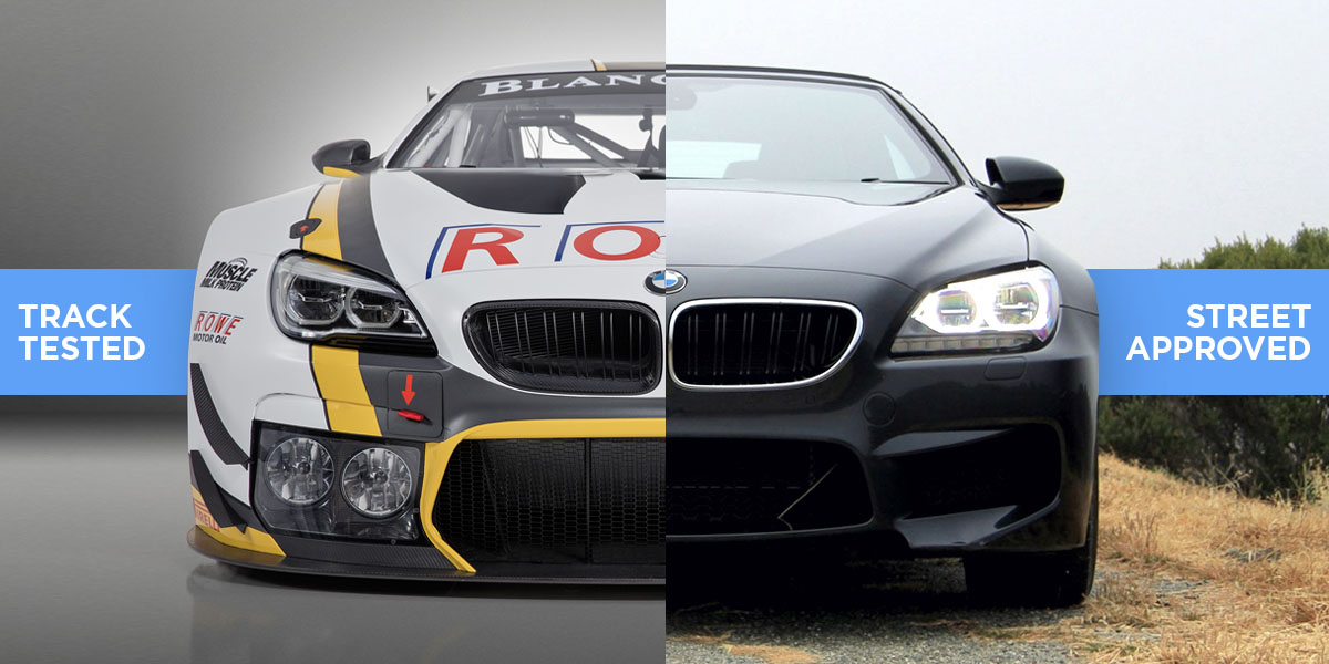 BMW Racecar Street vs. Track ROWE Professional Racing Oils & Lubricants