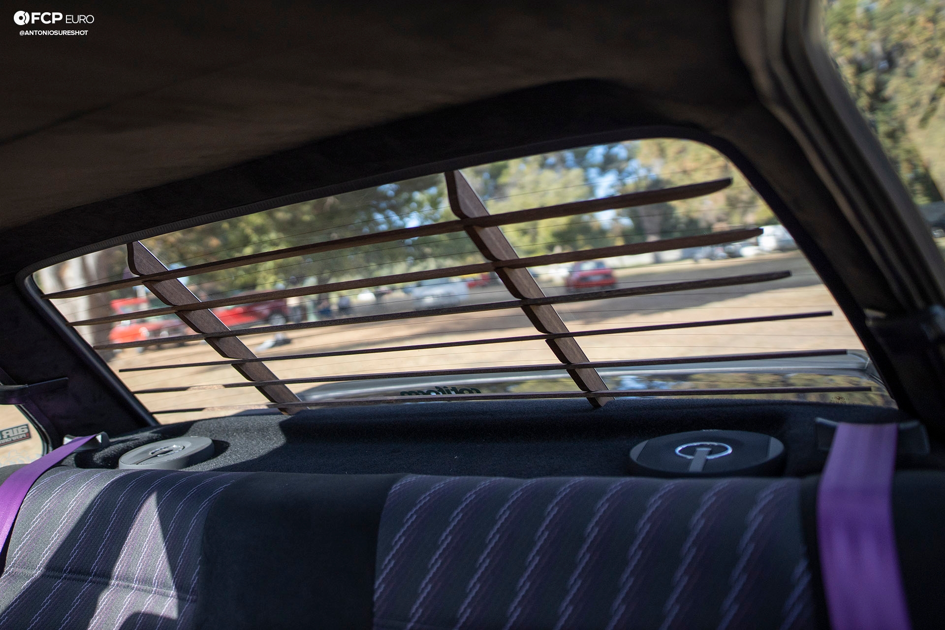 CAtuned Daytona Violet E30 BMW Window Louvres
