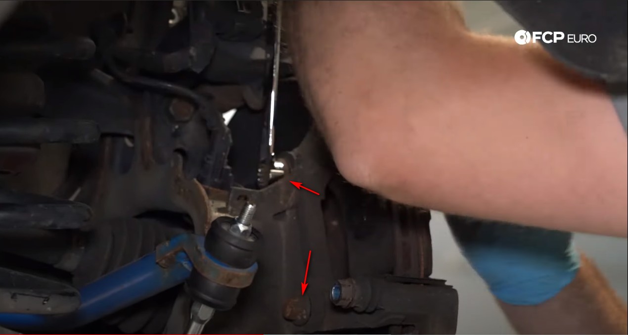 DIY P3 Volvo Rear Brakes removing the caliper bracket