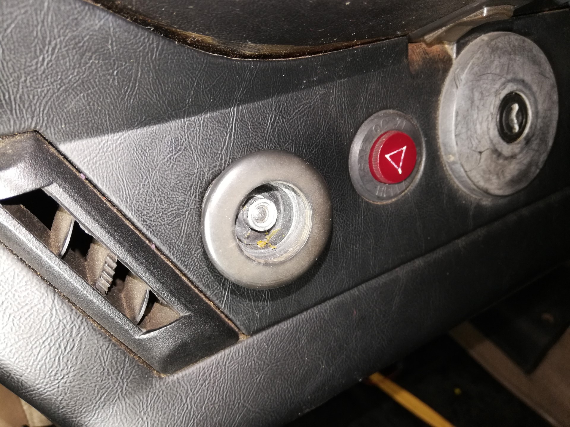 Air-cooled Porsche 911 headlight switch removal.