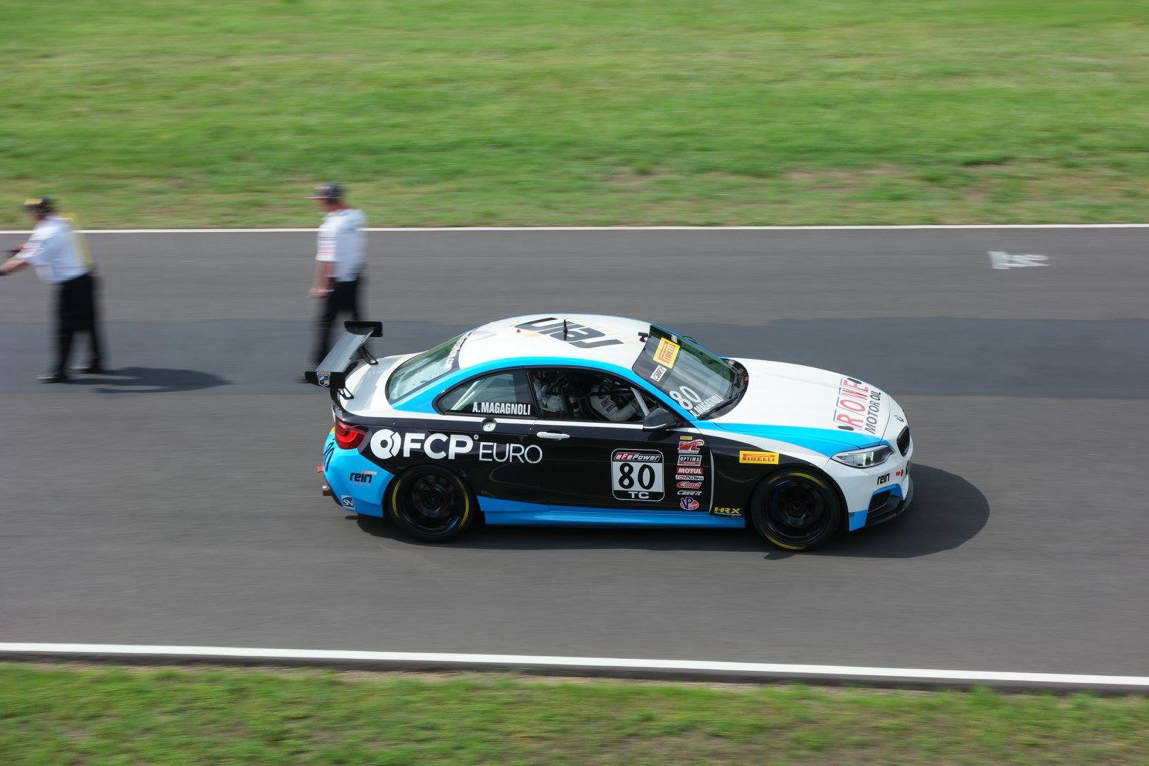 BMW M235iR Leaving Pit Lane BMW M235iR Leaving Pit Lane