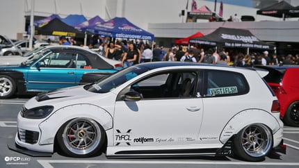 European Cars Swarm The Petersen Museum Rooftop