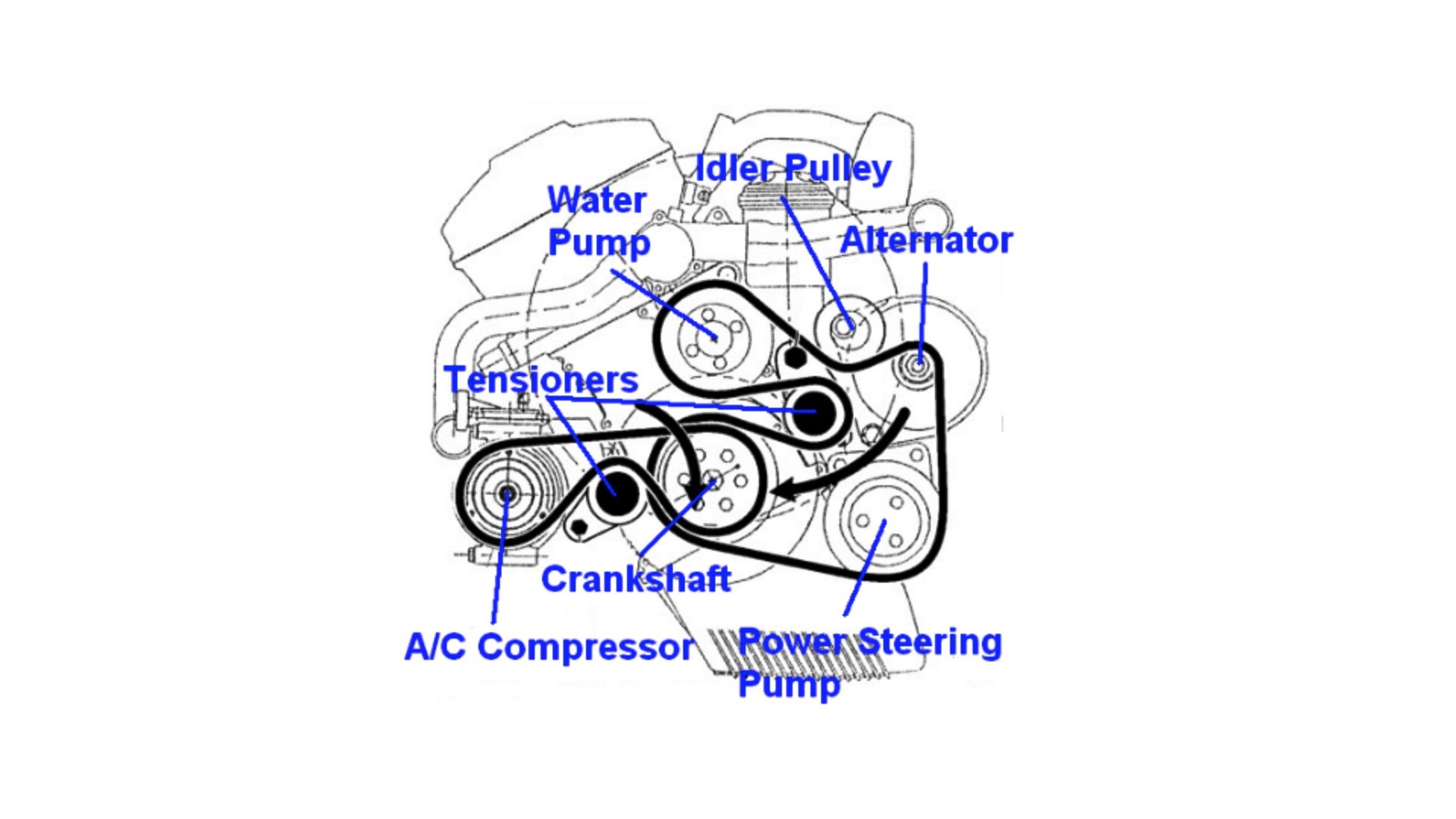 N54 belt diagram best sale