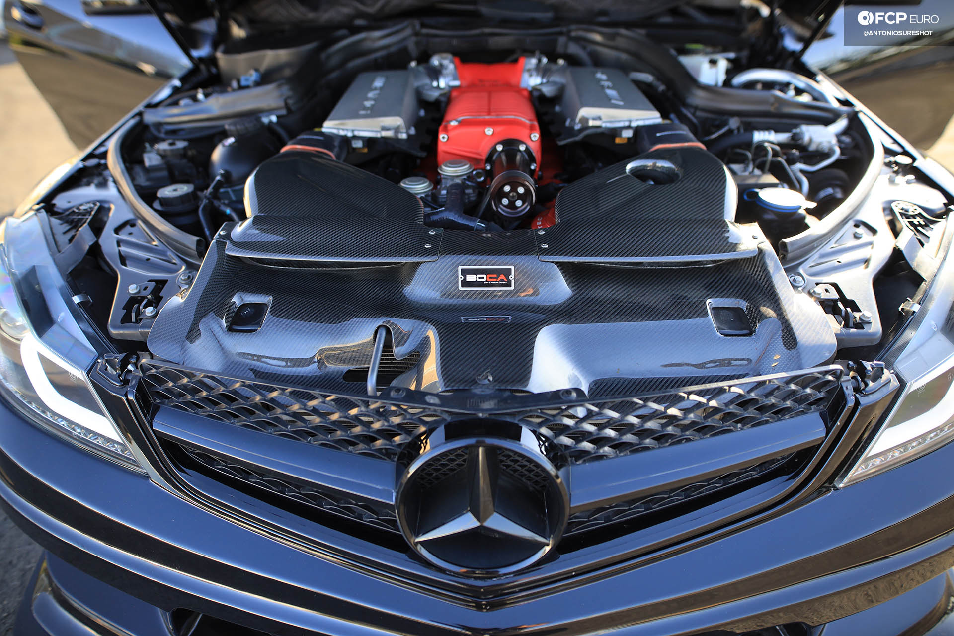 Weistec Supercharged Mercedes-AMG C63 Liberty Walk Engine Bay Supercharger