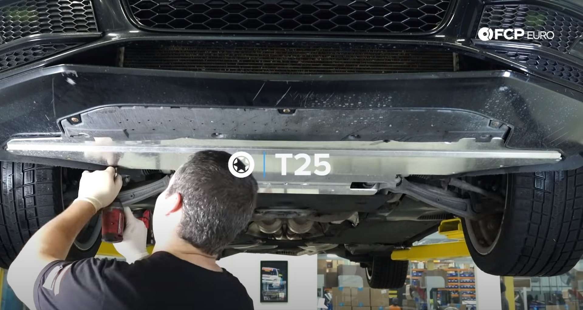 DIY Audi 3.0T PCV/AOS Replacement removing the undertray