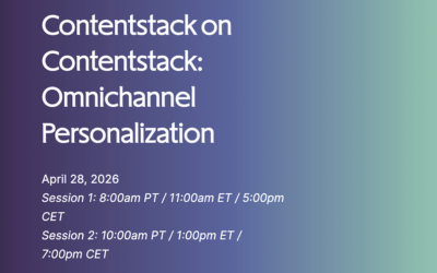 Contentstack on Contentstack: Omnichannel Personalization