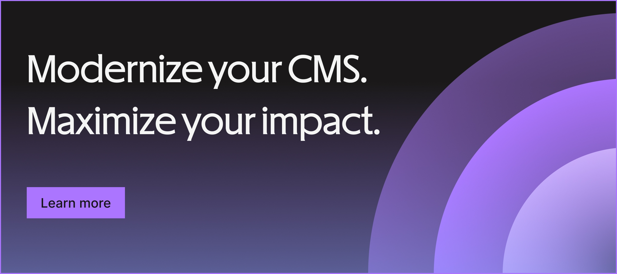 Modernize your CMS