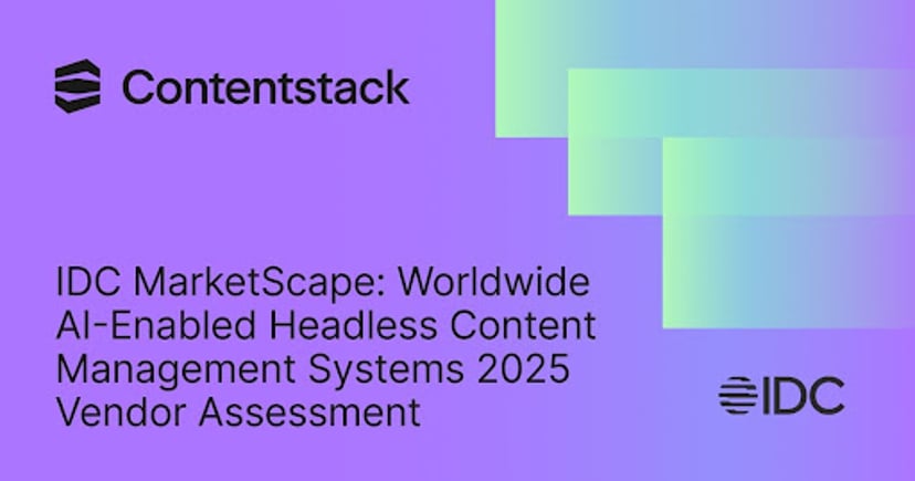 Contentstack named a Leader in the IDC MarketScape: Worldwide AI ...