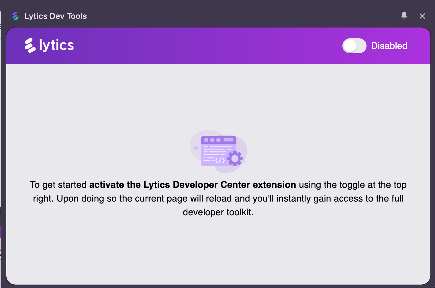 Lytics Dev Tools Chrome extension